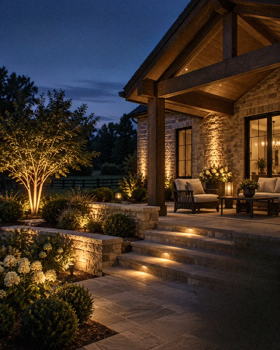 Lighting design concept: Porch & patio