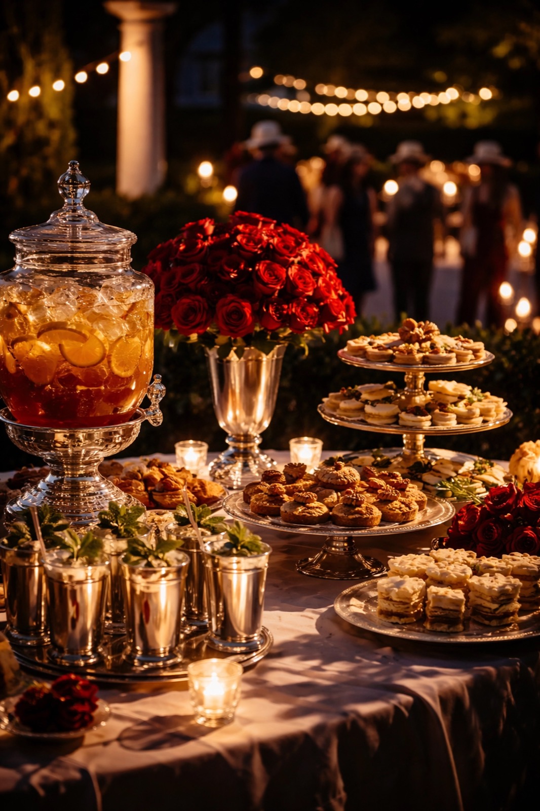 Elegant garden party setup