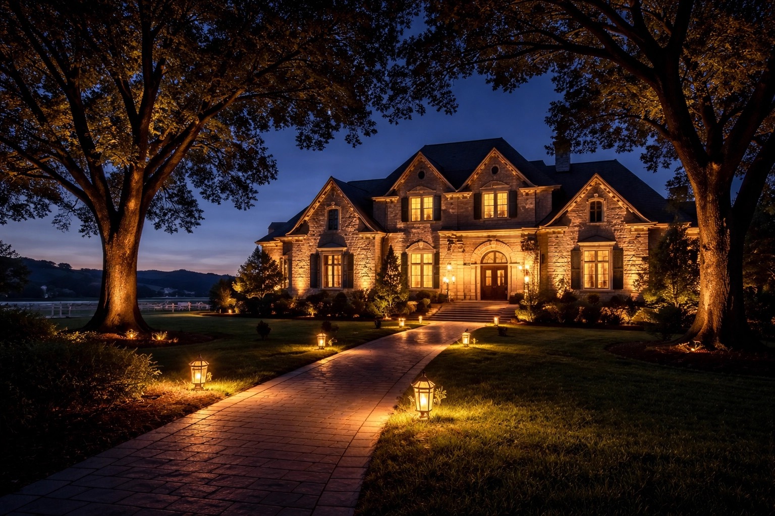 Elegant pathway lighting design