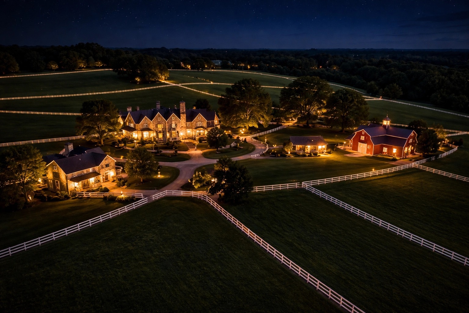 Illuminated estate perimeter